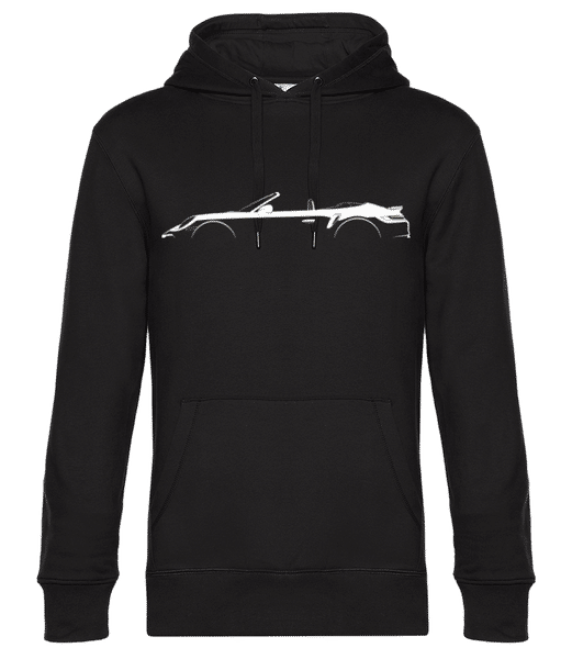 Preview: 'Porsche 911 Tur. S 992' Silhouette - Men’s Standard Hoodie - Black - Front