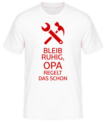 Bleib Ruhig Opa Regelt Das · Männer Basic T-Shirt