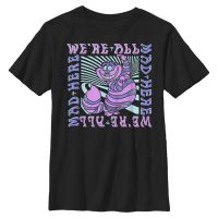 Disney Classics - Alice in Wonderland - Cheshire Cat Mad Here Trip - Kids T-Shirt - Black - Front