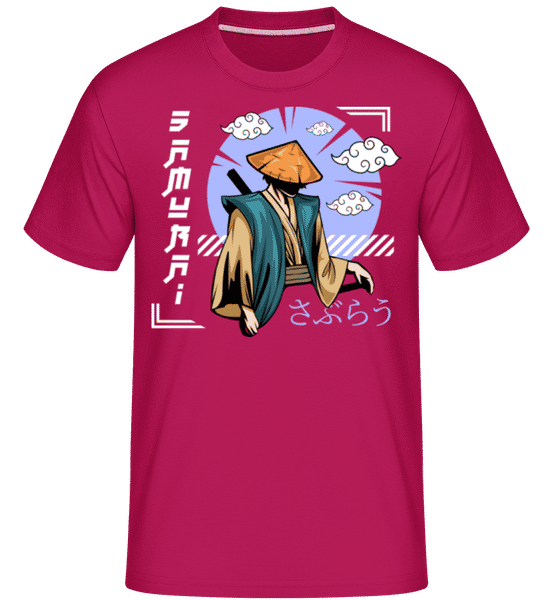 Aperçu: Samurai - T-Shirt Shirtinator homme - Magenta - Devant
