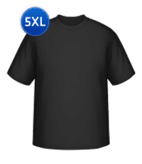 Männer T-Shirt Große Größen - Schwarz - Vorne