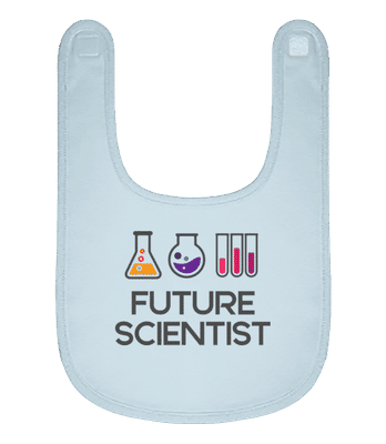 Future Scientist - Bavoir Bébé bio - Bleu clair - Devant