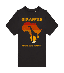 Giraffes Make Me Happy · Kinder T-Shirt B&C