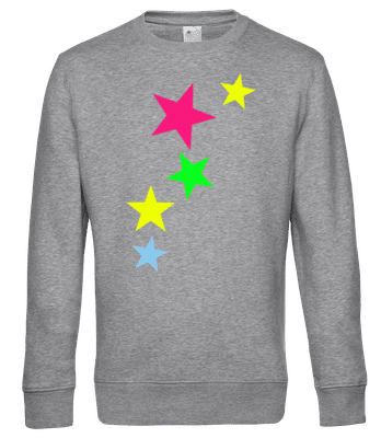 Colorful Stars - Men's standard sweatshirt - Heather grey - Front