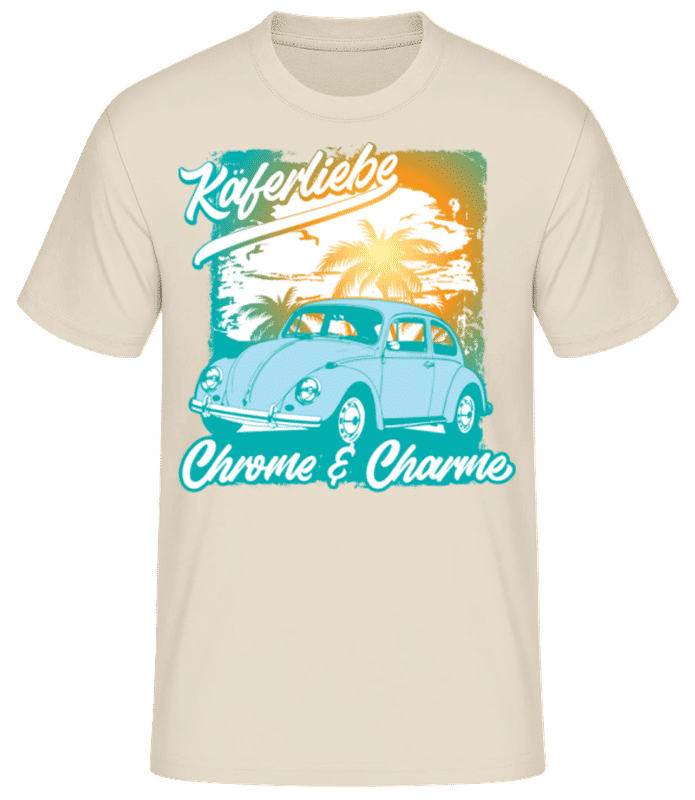 Vorschau: Oldtimer 'VW' Geburtstag - Männer T-Shirt B&C - Creme - Vorne