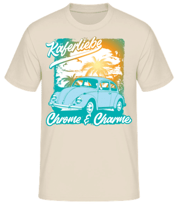 Oldtimer 'VW' Geburtstag - Männer T-Shirt B&C - Creme - Vorne