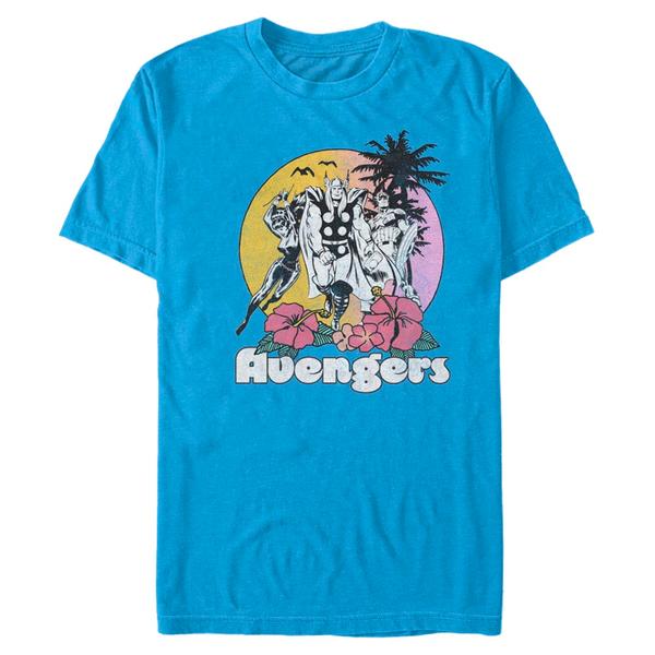 Aperçu: Marvel - Avengers Beach - Homme T-shirt - Azur - Devant