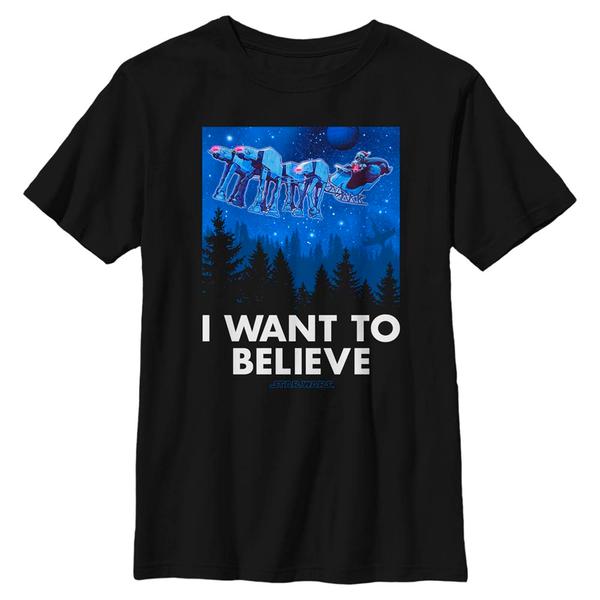 Aperçu: Star Wars - Darth Vader Believer - Christmas - Enfant T-shirt - Noir - Devant