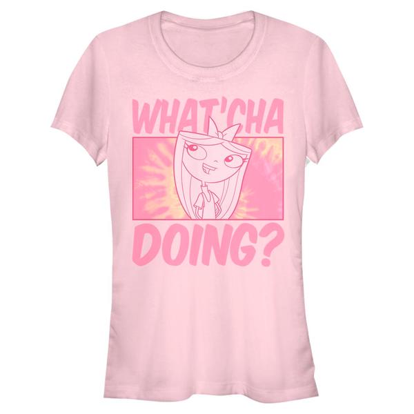 Aperçu: Disney Classics - Phinéas et Ferb - Candace Whatcha Doing - Femme T-shirt - Rose - Devant