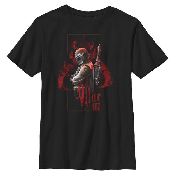 Aperçu: Star Wars - Boba Fett Bounty Hunter - Enfant T-shirt - Noir - Devant