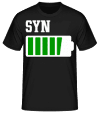 Syn - Pánske basic tričko - Čierna - Predné