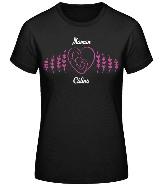 Aperçu: Maman Câlins - T-shirt standard Femme - Noir - Devant