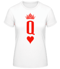 Poker Queen - T-shirt standard Femme - Blanc - Devant