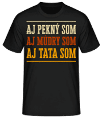 Aj Pekný Som - Pánske basic tričko - Čierna - Predné