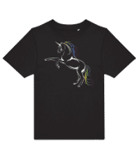 Licorne 2 - T-shirt homme B&C - Noir - Devant