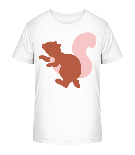 Aperçu: Enfant Comic - Écureuil - T-shirt bio Enfant Stanley Stella 2.0 - Blanc - Devant