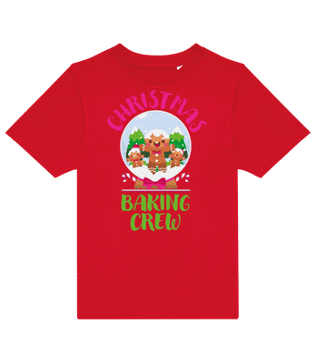 Christmas Baking Crew - T-shirt enfants B&C - Rouge - Devant