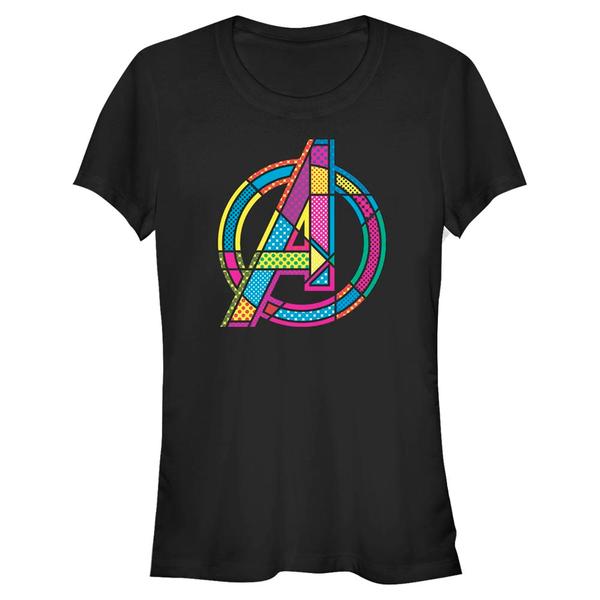 Aperçu: Marvel - Avengers - Avengers Halftone Pop A - Femme T-shirt - Noir - Devant