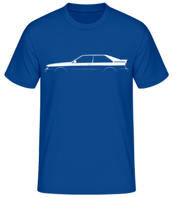 'Audi Quattro' Silhouette - Männer Basic T-Shirt - Royalblau - Vorne