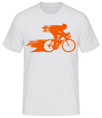 Cyclist - T-shirt standard Homme - Gris chiné - Devant