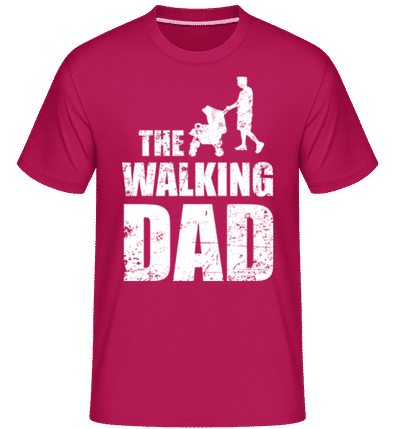 The Walking Dad -  Shirtinator Men's T-Shirt - Magenta - Front