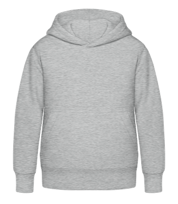 Sweat à capuche Enfant - Gris chiné - Devant