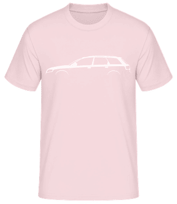 'Audi A4 Avant (B7)' Silhouette - Men's Basic T-Shirt - Pink - Front
