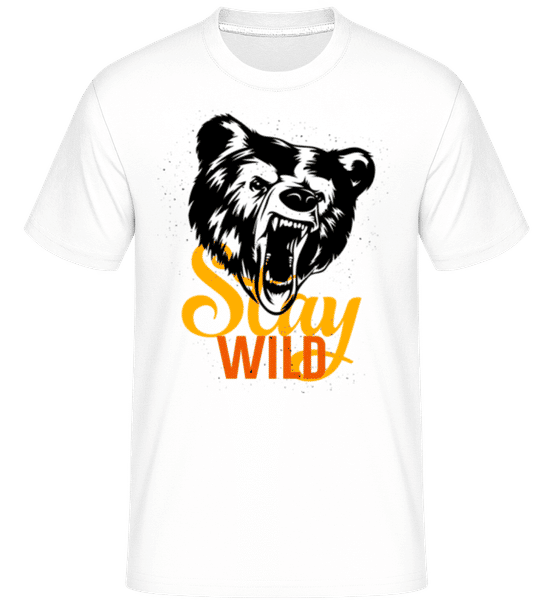 Aperçu: Stay Wild -  T-Shirt Shirtinator homme - Blanc - Devant
