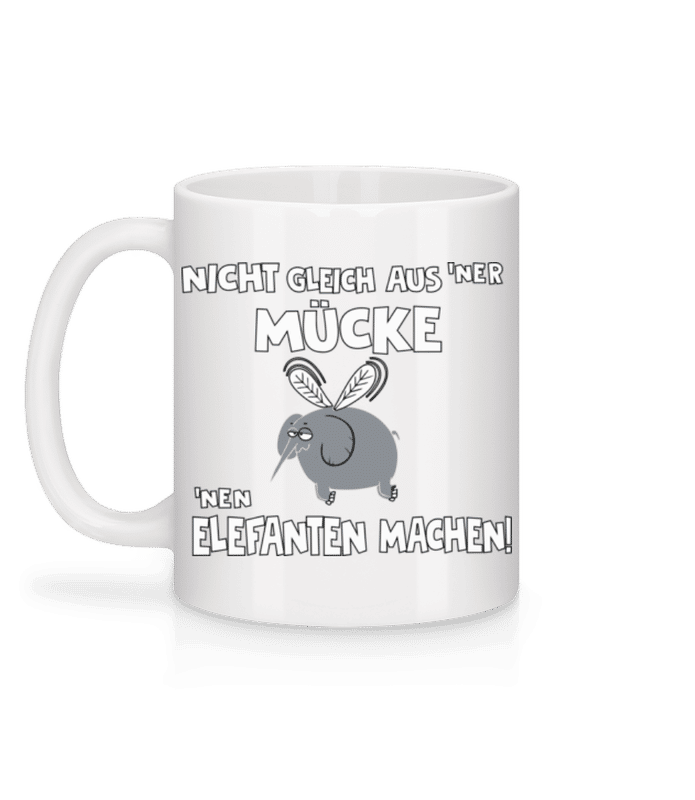 Vorschau: Eine Mücke Aus Einem - Tasse - Weiß - Hinten