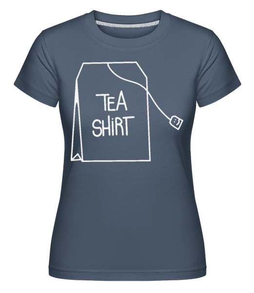 Preview: Tea Shirt -  Shirtinator Women's T-Shirt - Denim - Front