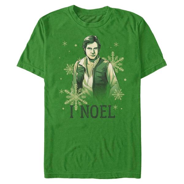 Aperçu: Star Wars - Han Solo I Noel - Christmas - Homme T-shirt - Vert irlandais - Devant