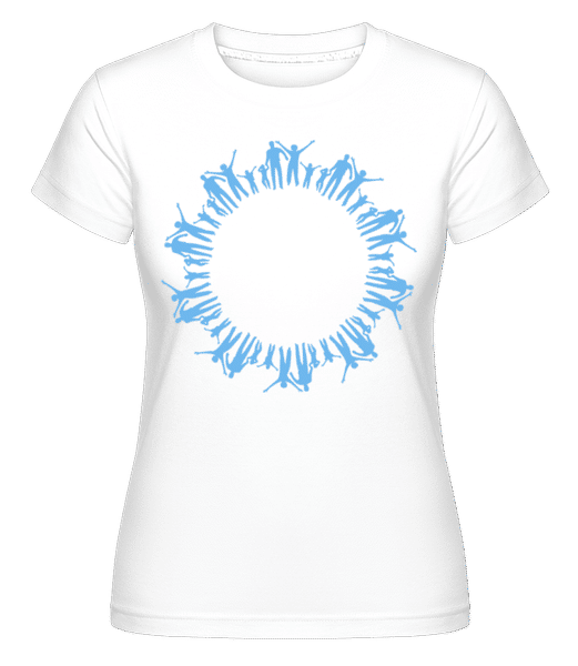 Aperçu: Cercle De Personnes -  T-shirt Shirtinator femme - Blanc - Devant