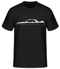 'Nissan Skyline GTS-R (R31)' Silhouette - Männer Basic T-Shirt - Schwarz - Vorne