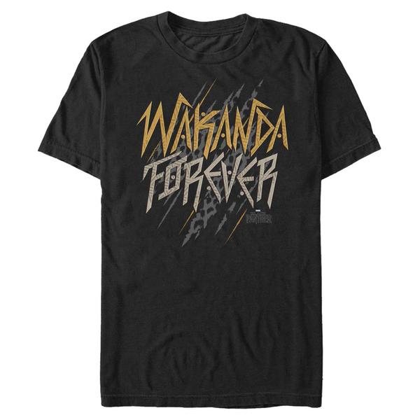 Aperçu: Marvel - Black Panther - Wakanda Slant Forevs - Homme T-shirt - Noir - Devant