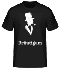 Gentlemen Bräutigam - Männer Basic T-Shirt - Schwarz - Vorne