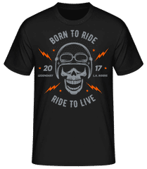 Born To Ride Grey · Pánské basic tričko