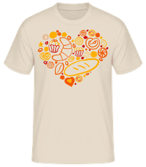 Frühstück Herz · Männer Basic T-Shirt