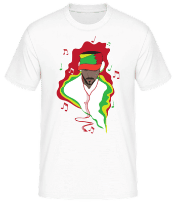 DJ De Musique - T-shirt standard Homme - Blanc - Devant