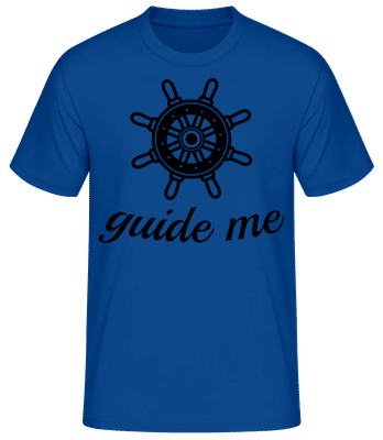 Guide Me - Männer Basic T-Shirt - Royalblau - Vorne