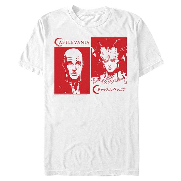 Aperçu: Netflix - Castlevania - Carmilla Stained Glass - Homme T-shirt - Blanc - Devant