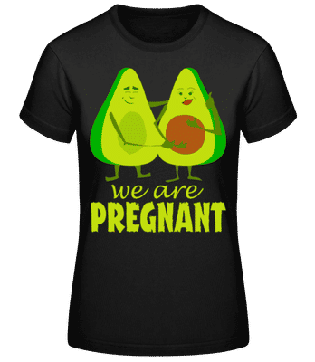 Avocado Pregnant - Women's Basic T-Shirt - Black - Front