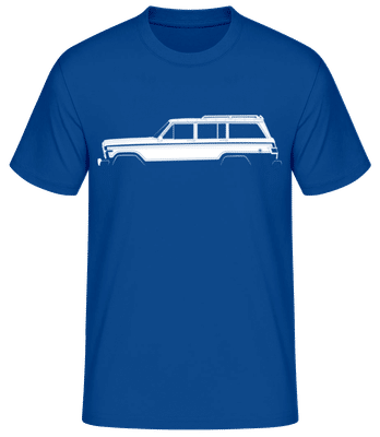 'Jeep Wagoneer (SJ)' Silhouette - T-shirt standard Homme - Bleu royal - Devant