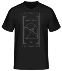 Art Deco Zodiac Sign Sagittarius - T-shirt standard Homme - Noir - Devant