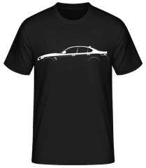 'Alfa Romeo Quadrifoglio' Silhouette · Camiseta básica para hombre