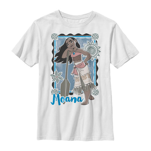 Aperçu: Disney - Vaiana : La Légende du bout du monde - Moana Lean - Enfant T-shirt - Blanc - Devant