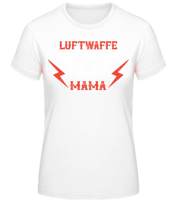Luftwaffe Mama - Frauen Basic T-Shirt - Weiß - Vorne