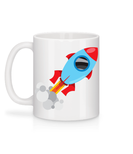 Aperçu: Superhero Rocket - Mug en céramique blanc - Blanc - Derrière