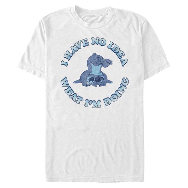 Aperçu: Disney - Lilo & Stitch - Stitch No Idea - Homme T-shirt - Blanc - Devant