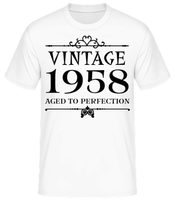 Vintage 1958 Perfection - Men's Basic T-Shirt - White - Front