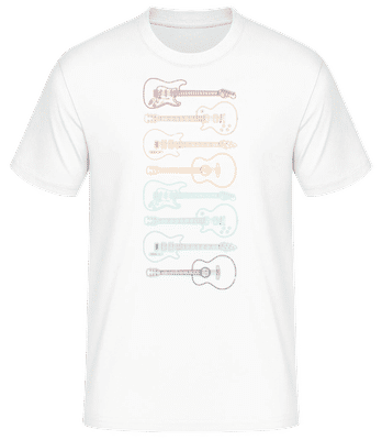  Guitares - T-shirt standard Homme - Blanc - Devant